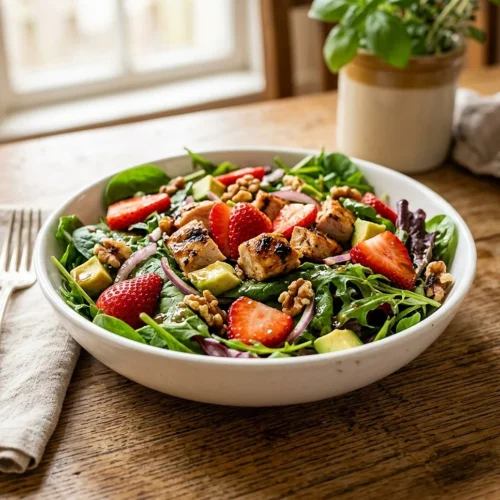 Balsamic Chicken Strawberry Salad