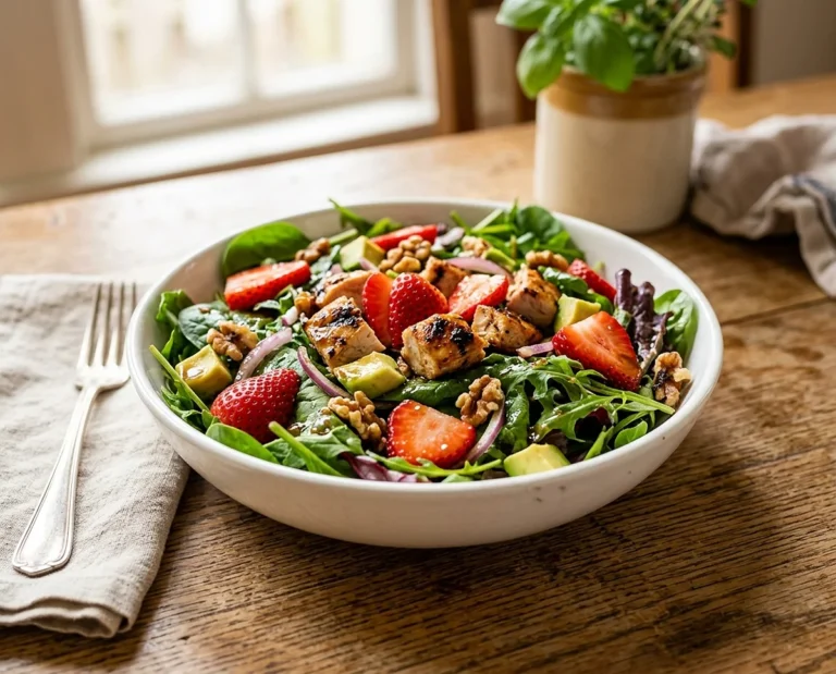 Balsamic Chicken Strawberry Salad