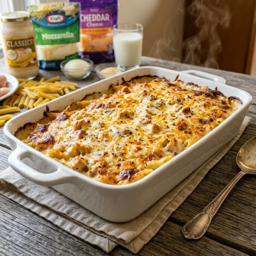 Chicken Alfredo Casserole