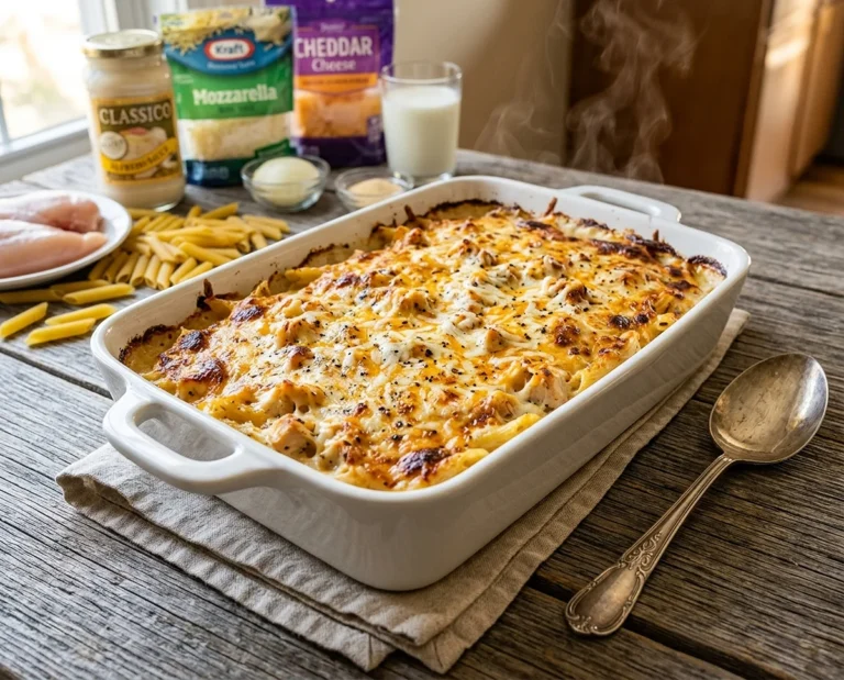 Chicken Alfredo Casserole