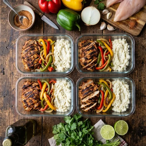 Chicken Fajita Meal Prep Bowls 5 Chicken Fajita Meal Prep Bowls