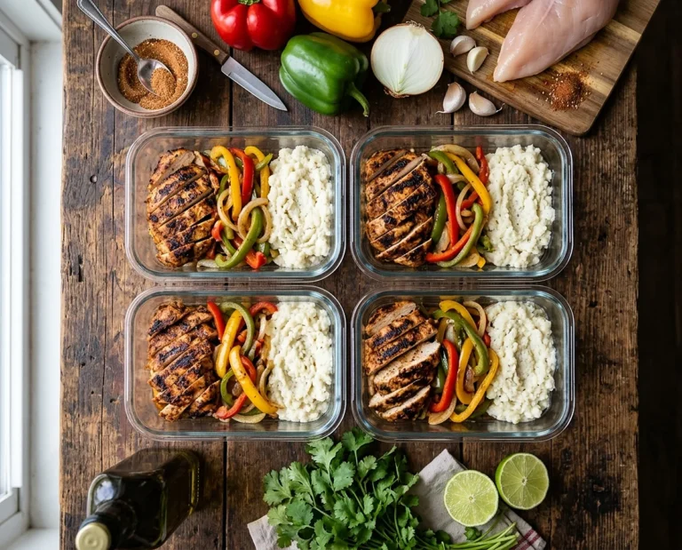 Chicken Fajita Meal Prep Bowls