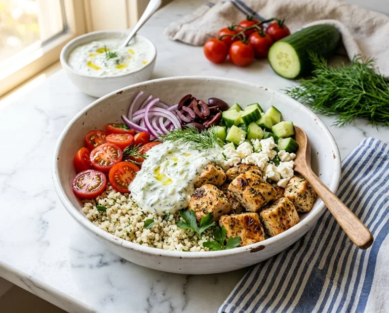 Chicken Tzatziki Protein Bowls