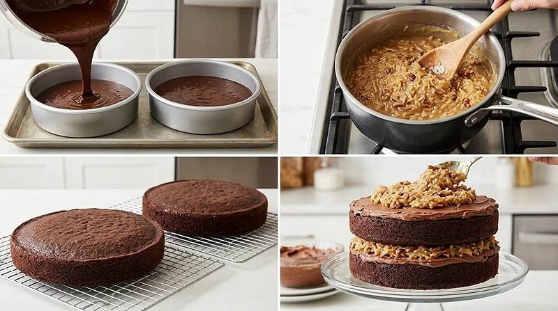 German Chocolate Cake Recipe 3 Chocolate Coconut Pecan Cake