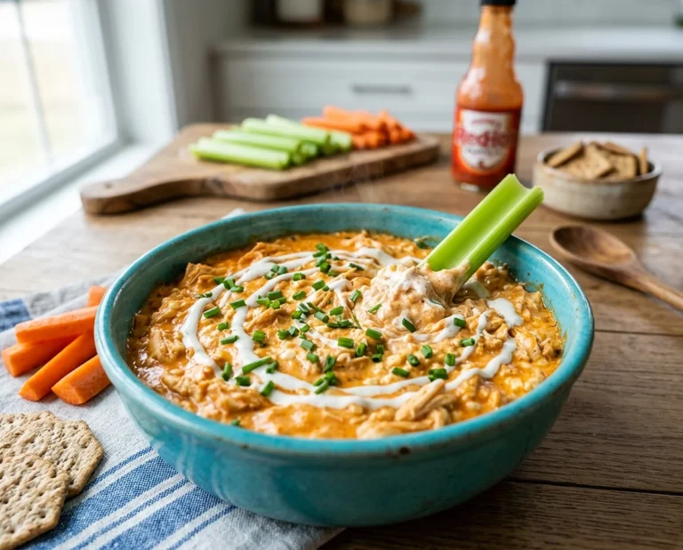 Cottage Cheese Buffalo Chicken Dip Bowl