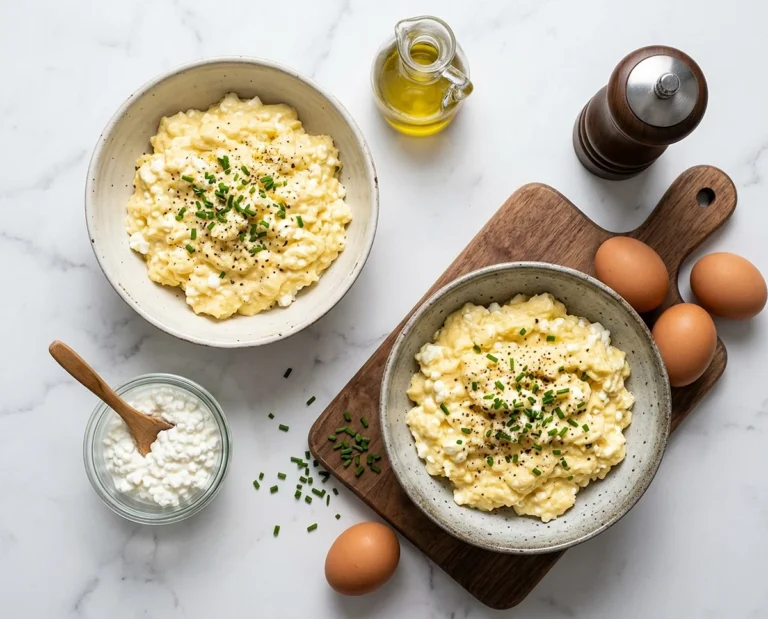 Cottage Cheese Scrambled Egg Bowls