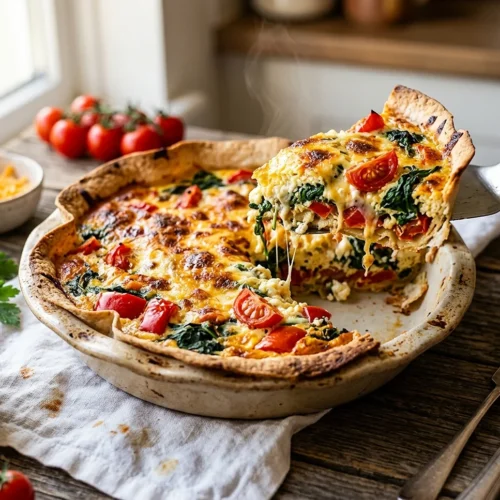 Cottage Cheese Wrap Quiche