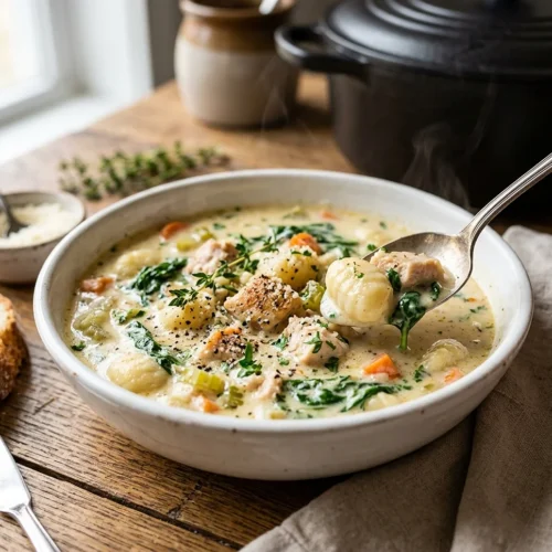 Creamy Chicken Gnocchi Soup