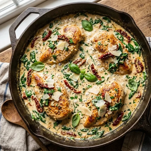 Creamy Tuscan Chicken Skillet