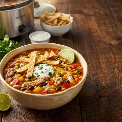 Crockpot Chicken Tortilla Soup 5 Crockpot Chicken Tortilla Soup