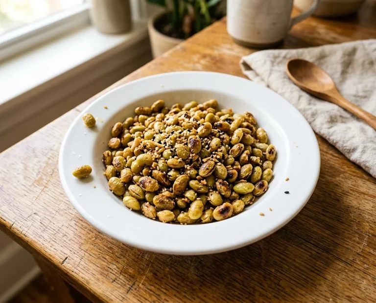 Crunchy Roasted Edamame Snack
