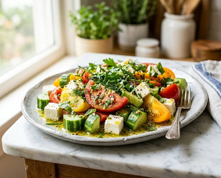 Cucumber Tomato Feta Salad