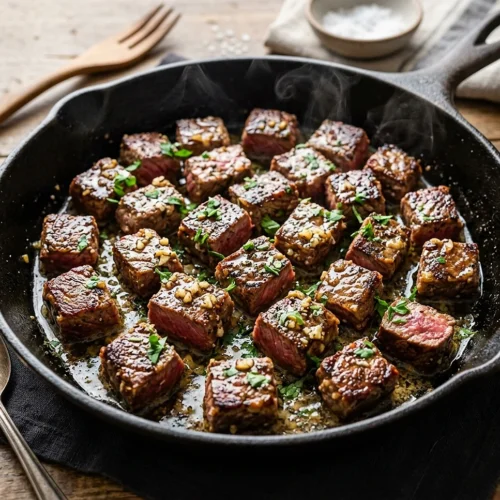 Garlic Butter Steak Bites 5 Garlic Butter Steak Bites
