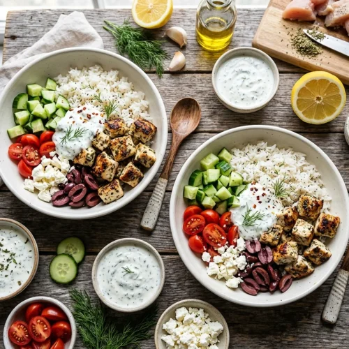 Greek Yogurt Ranch Chicken Bowls 5 Greek Yogurt Ranch Chicken Bowls