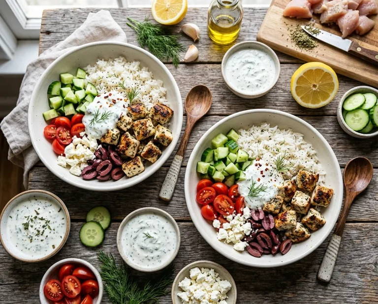 Greek Yogurt Ranch Chicken Bowls
