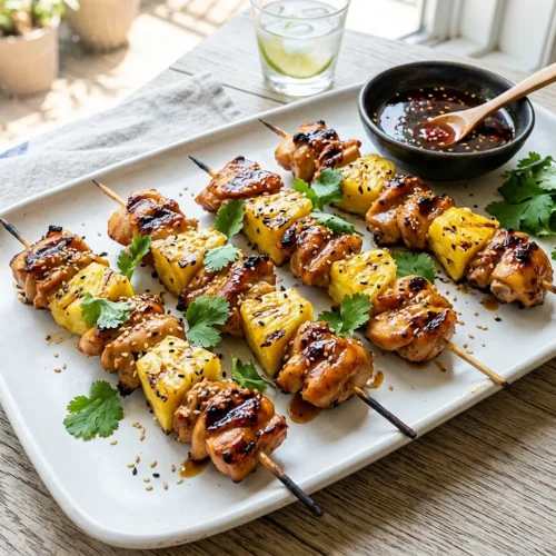 Grilled Chicken Pineapple Skewers