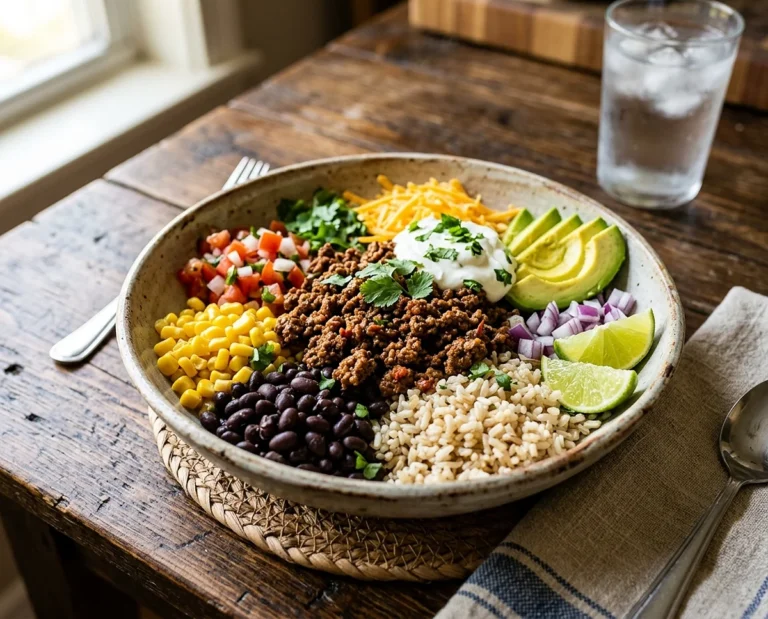 Ground Beef Protein Burrito Bowls