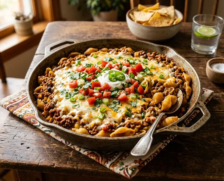 Ground Turkey Taco Pasta