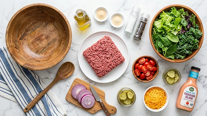 Healthy Burger Bowl
