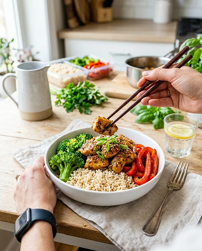 Honey Mustard Chicken Bowls 4 Healthy Chicken Bowls