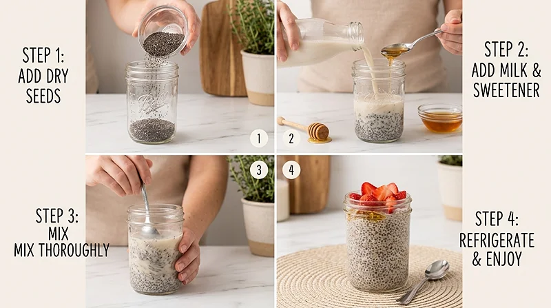 Chia Seed Pudding Ratio 3 High Protein Chia Pudding