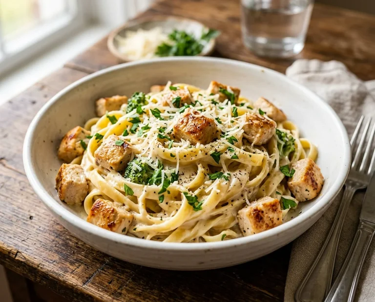 High Protein Chicken Alfredo