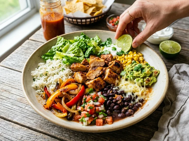 High Protein Chicken Burrito Bowls