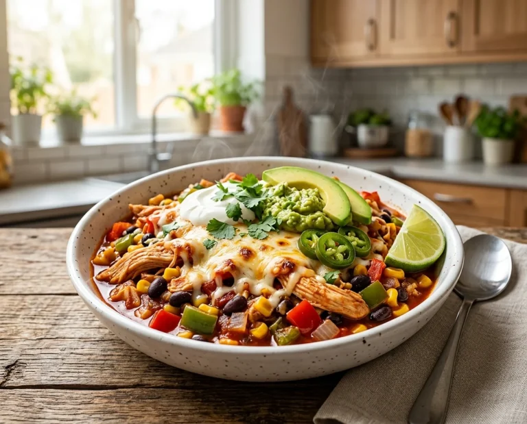 High Protein Chicken Enchilada Bowl