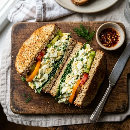 High Protein Egg Salad Sandwich