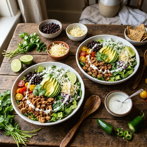 High Protein Taco Rice Bowls