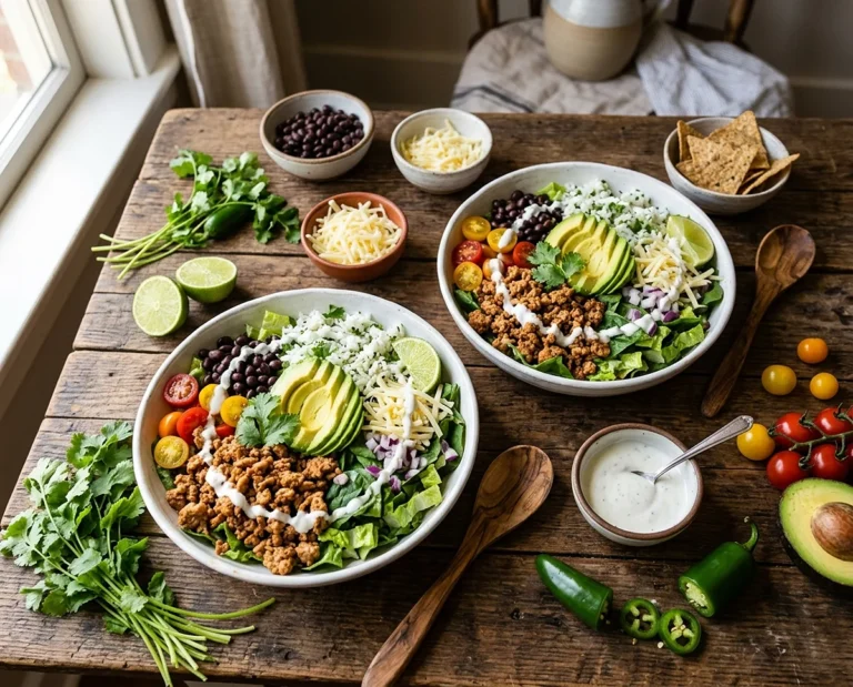 High Protein Taco Rice Bowls
