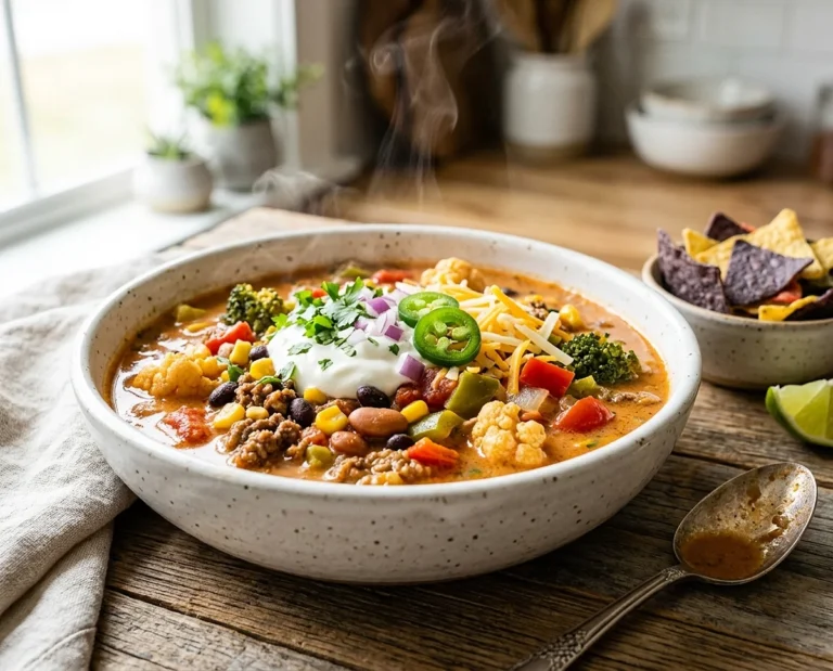 High Protein Taco Soup