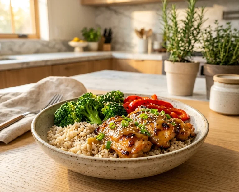 Honey Mustard Chicken Bowls