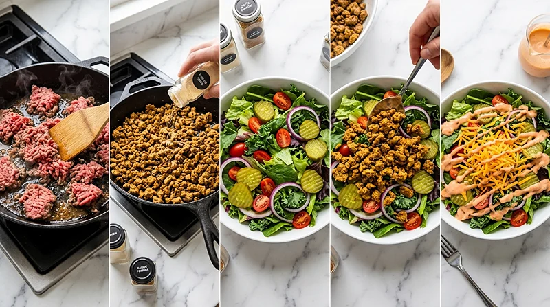Keto Burger Salad