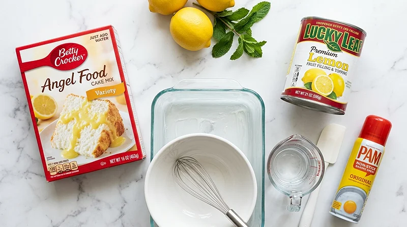 Lemon Angel Food Cake Dessert