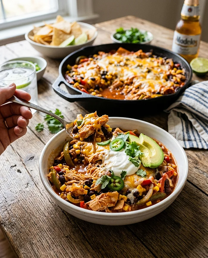 High Protein Chicken Enchilada Bowl 4 Low Carb Enchilada