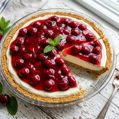 No-Bake Cherry Cheesecake