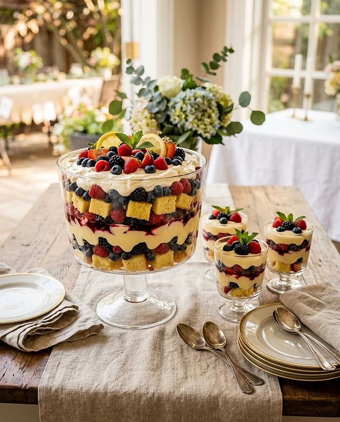 Lemon Berry Trifle 4 No-bake lemon berry