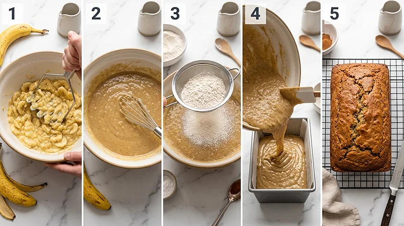 One Bowl Banana Bread