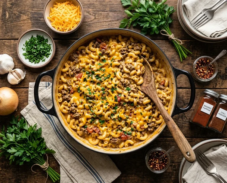 One Pot Cheeseburger Macaroni