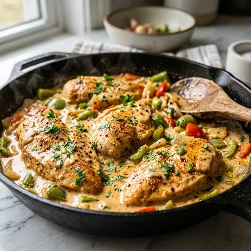 One Skillet Creamy Cajun Chicken 5 One Skillet Creamy Cajun Chicken