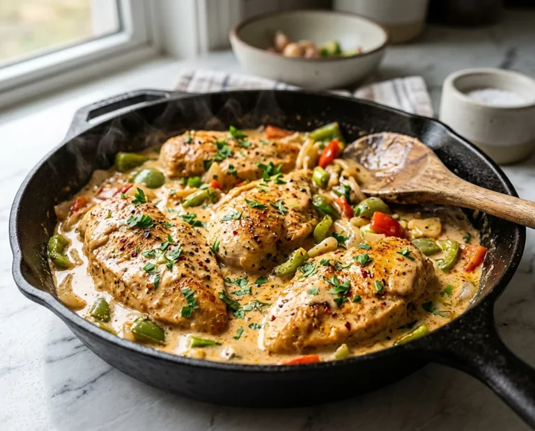 One Skillet Creamy Cajun Chicken