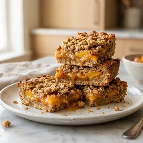 Peach Crisp Bars 5 Peach Crisp Bars