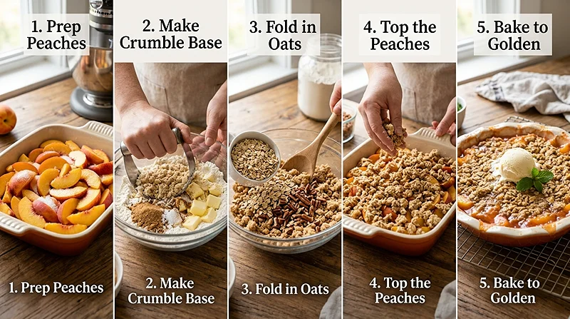Peach Dessert with Oats