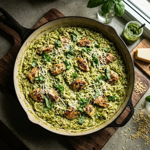 Pesto Chicken Orzo 5 Pesto Chicken Orzo