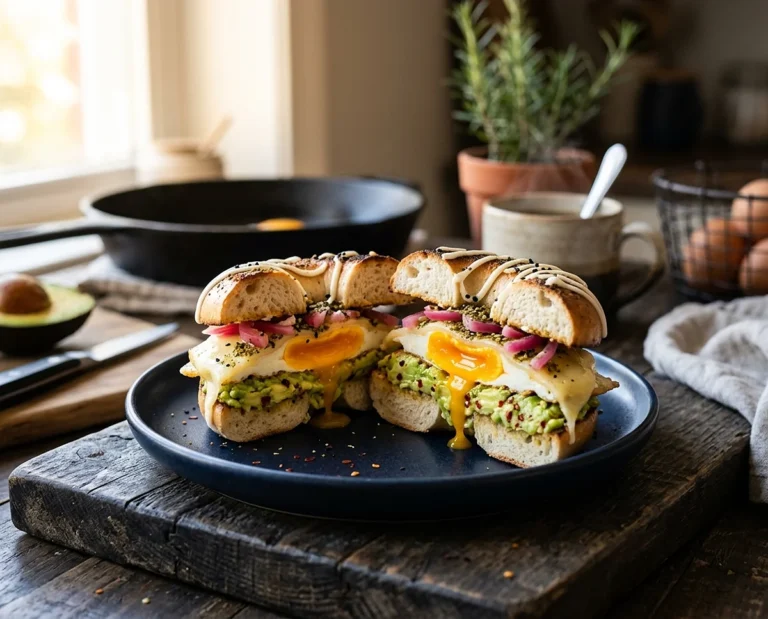 Protein Bagel Breakfast Sandwich