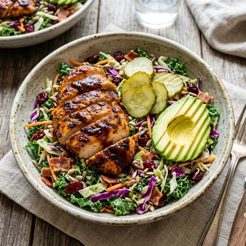 Protein Coleslaw Chicken Bowls