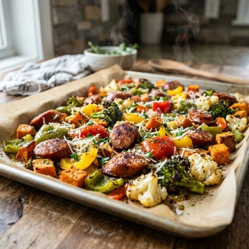 Sheet Pan Sausage and Veggies