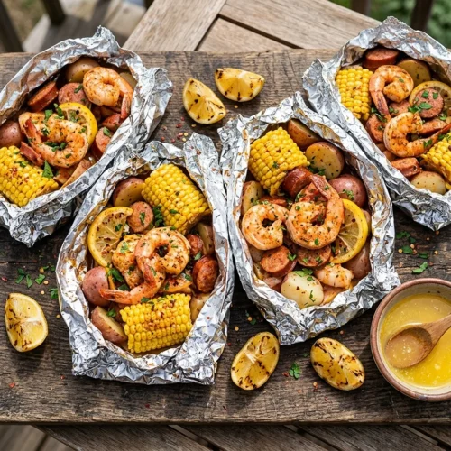 Shrimp Boil Foil Packets