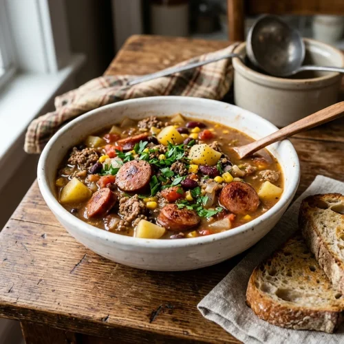 Slow Cooker Cowboy Soup